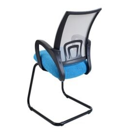 Britney BC3 blue net on grey seat zwaap