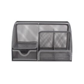 Clip, Pen & Memo Holder With Drawer silver 66-0431-17 zwaap