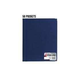 Flip File Executive 50 Pockets Blue zwaap