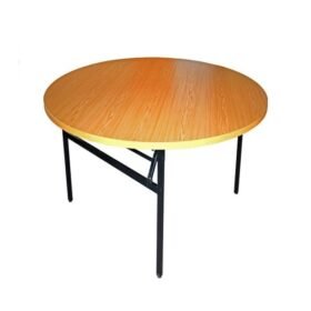 Folding Table 1800 Round Oak zwaap