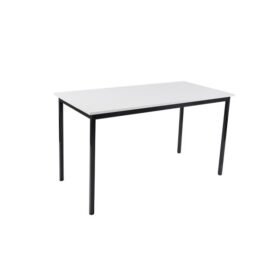 Rectanagular Table 1400 Vancoover Iceburg White angle zwaap