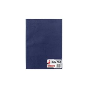 Slim File 10Pockets Blue zwaap