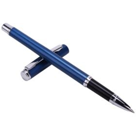 Metal Executive Business Pen – Black Gel Silver Barrel
