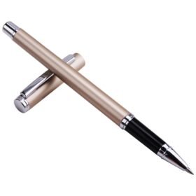 Metal Executive Business Pen – Black Gel Silver Barrel