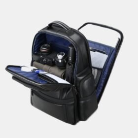 Prestige Premium Leather Backpack side