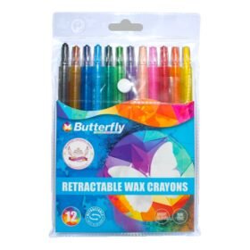 Retractable Wax Crayons 9s
