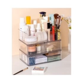 Stackable Drawer Organizer – Transparent Plastic Glass