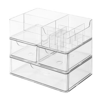 Stackable Drawer Organizer - Transparent Plexi Glass