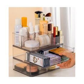 Stackable Drawer Organizer – Transparent Plastic Glass