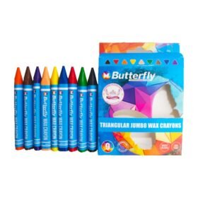 Triangular Jumbo Wax Crayons 9s