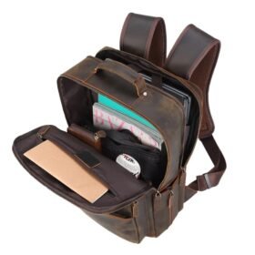 Voyager Genuine Leather Backpack brown