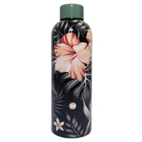 Ladies Aluminum Flask Water Bottle Botanic 500ml